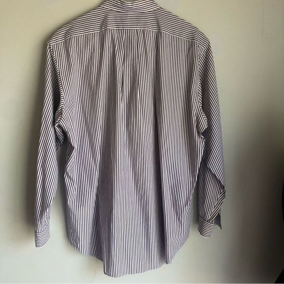 Ralph Lauren Men’s Button Down Shirt Pinstripe Long Sleeve Size 16.5 - Picture 4 of 4